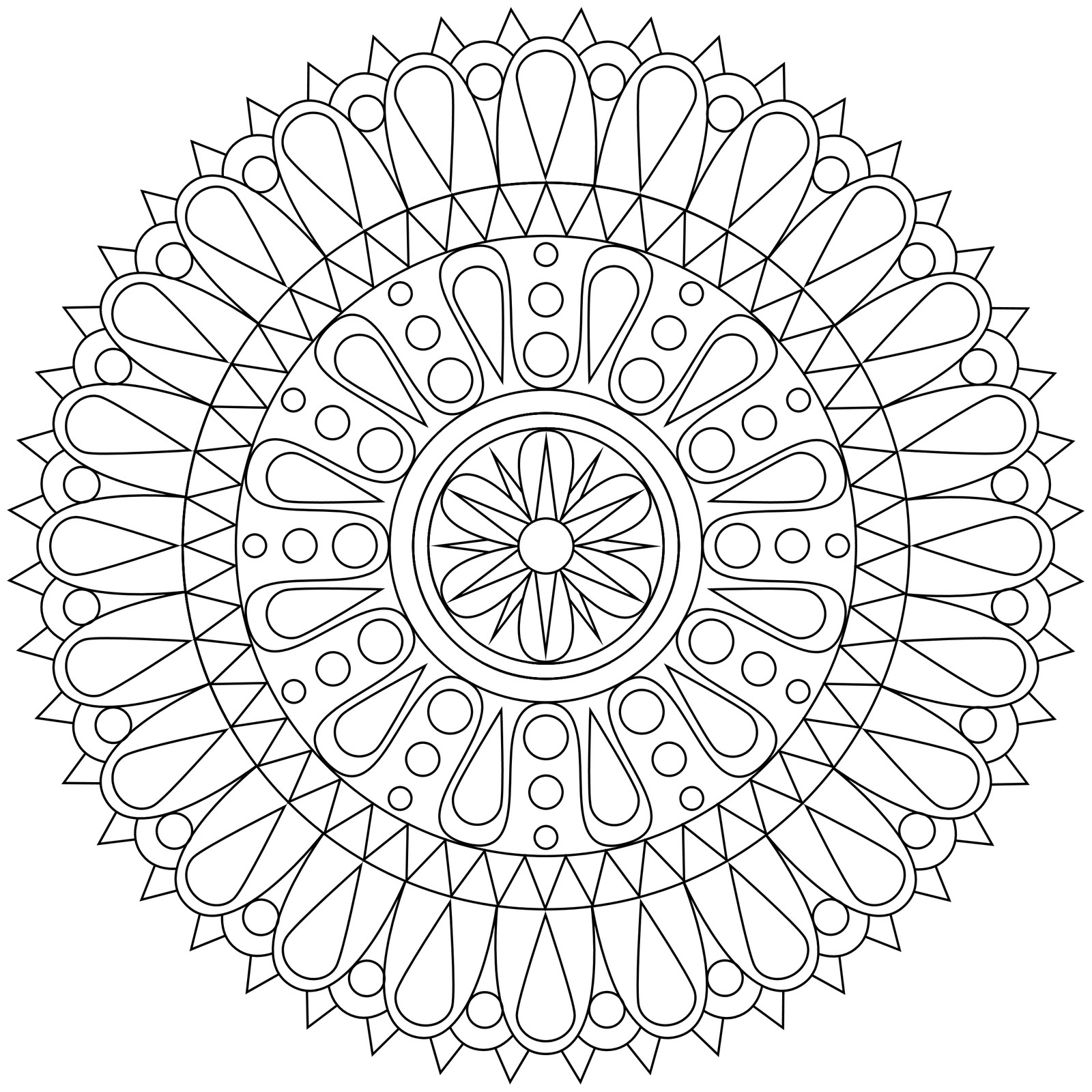 mandalas coloring pages - photo #8