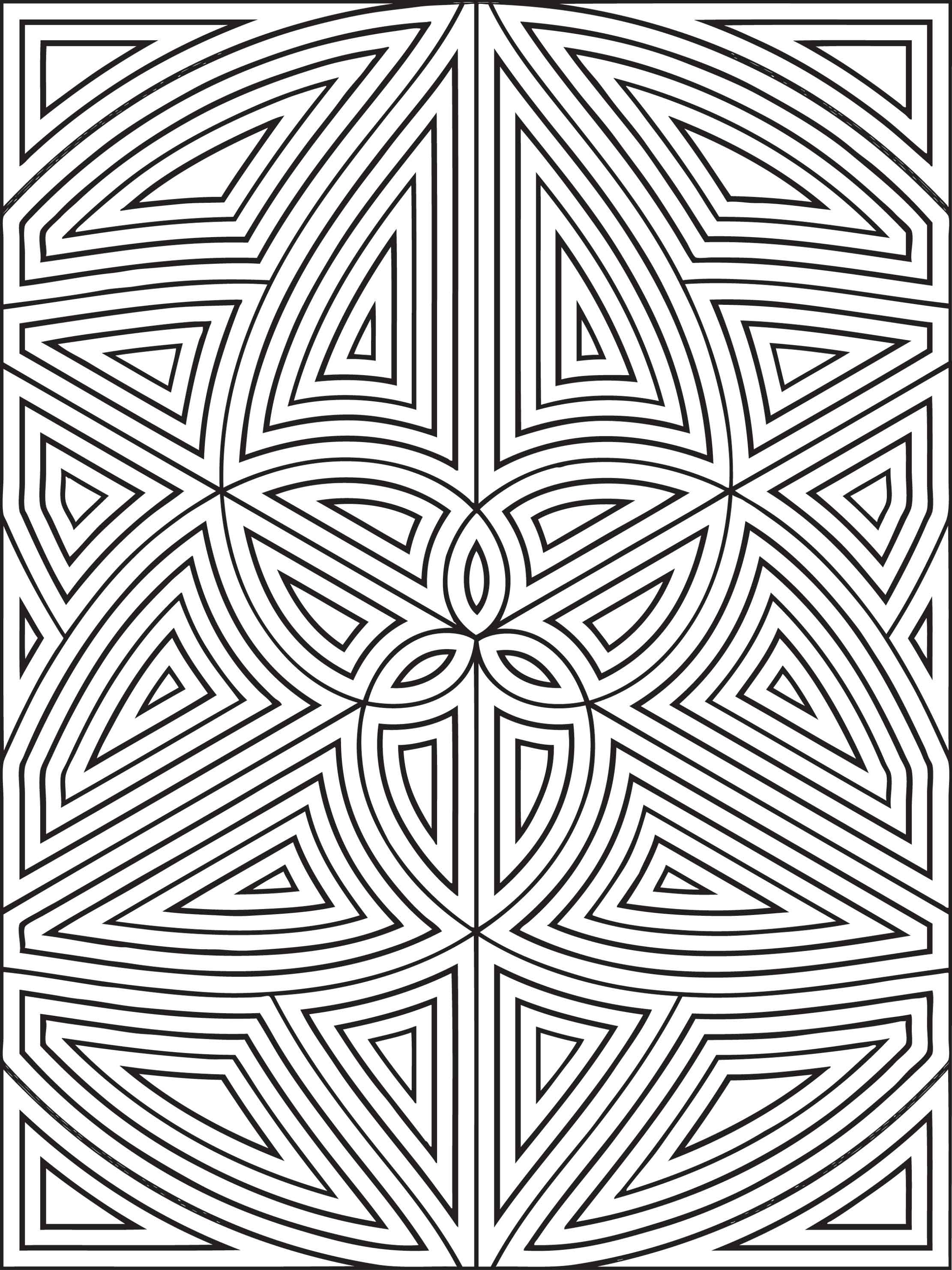 Free Printable Geometric Coloring Pages For Kids