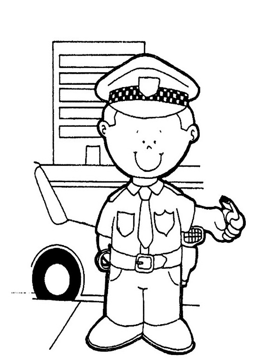 Free Printable Policeman Coloring Pages For Kids