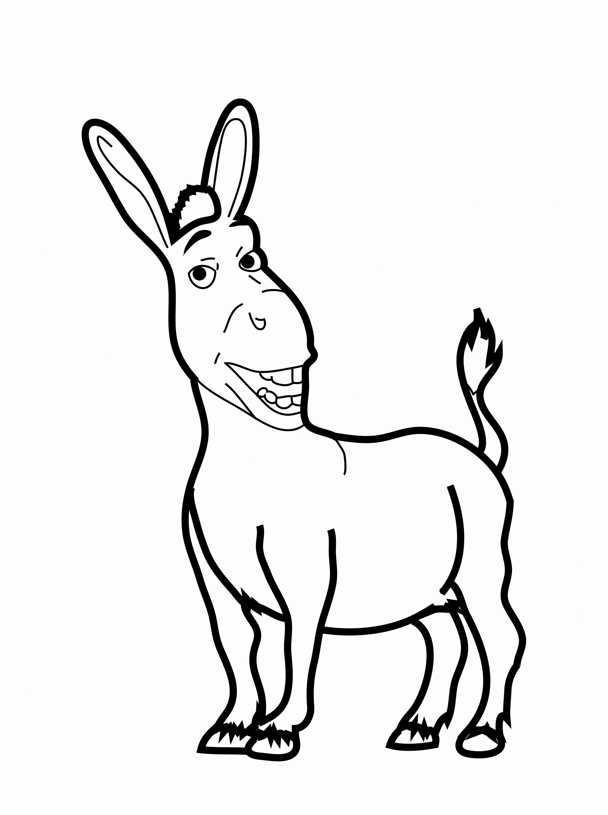 d is for donkey coloring pages - photo #21