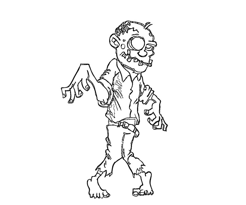 zombie coloring book pages - photo #30