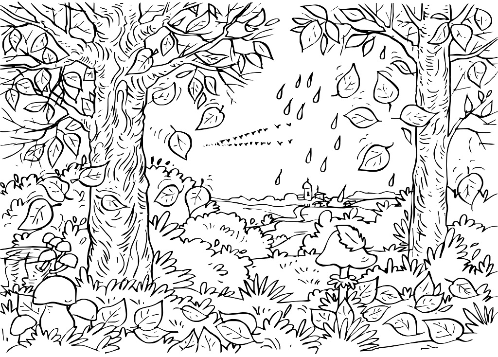 abstract trees coloring pages - photo #30