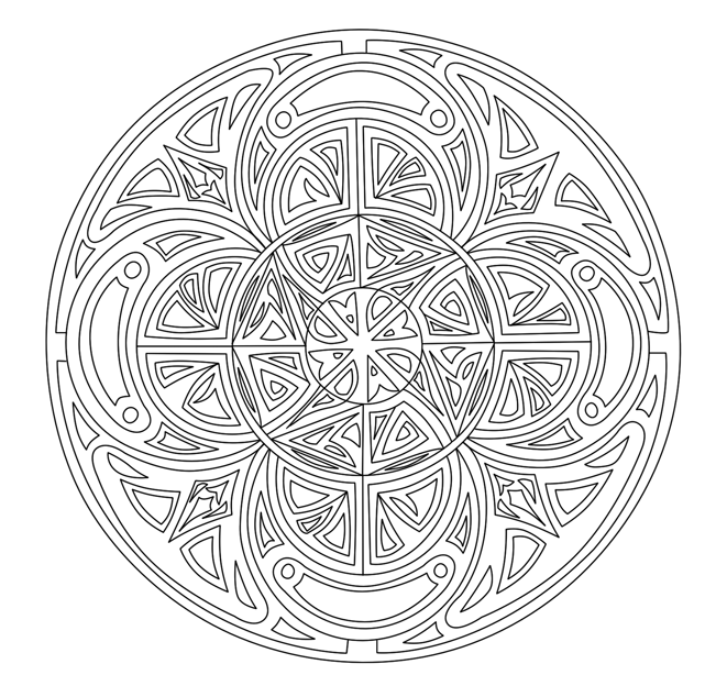 mandala coloring pages complicated coloring - photo #6