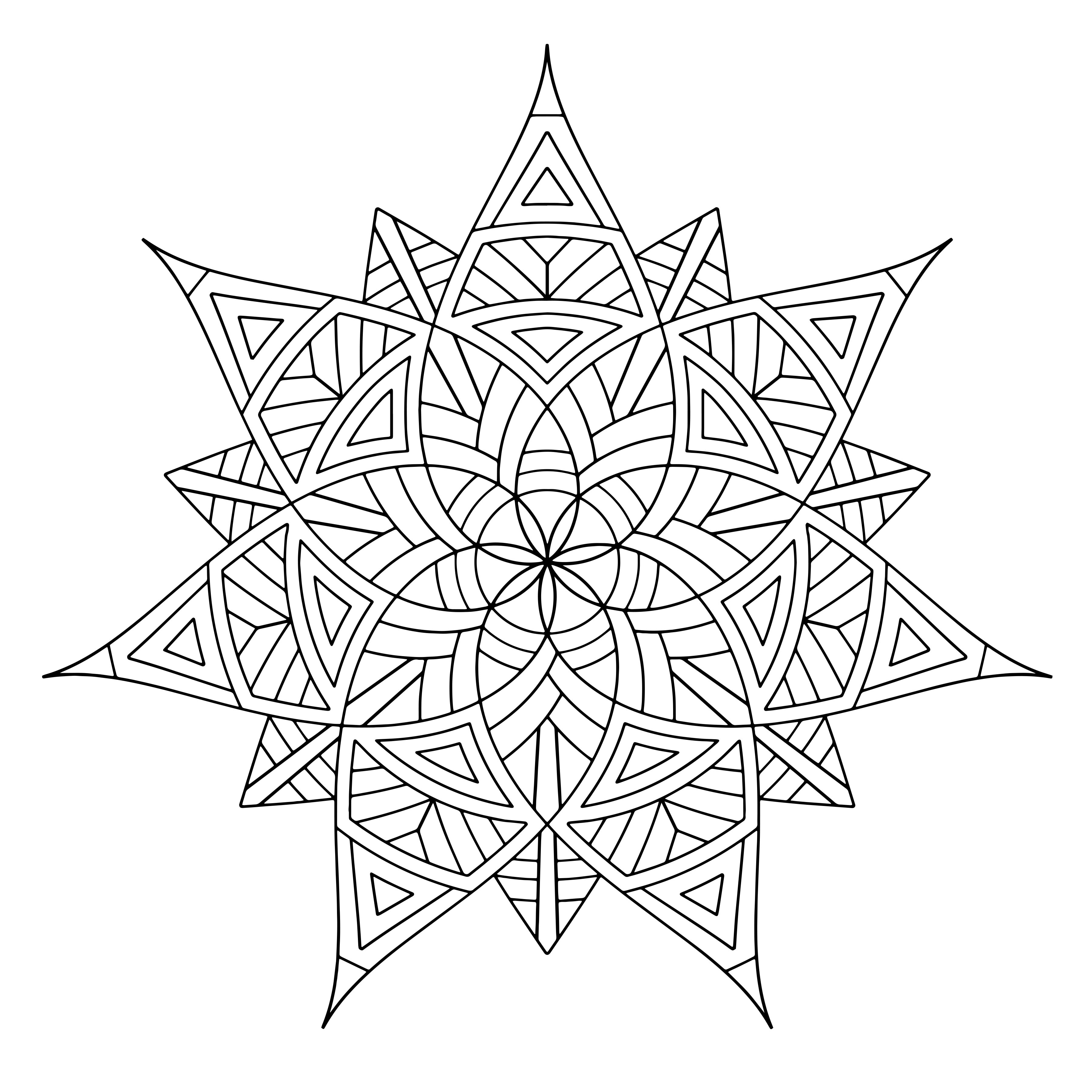 mandalas geometric coloring pages - photo #35