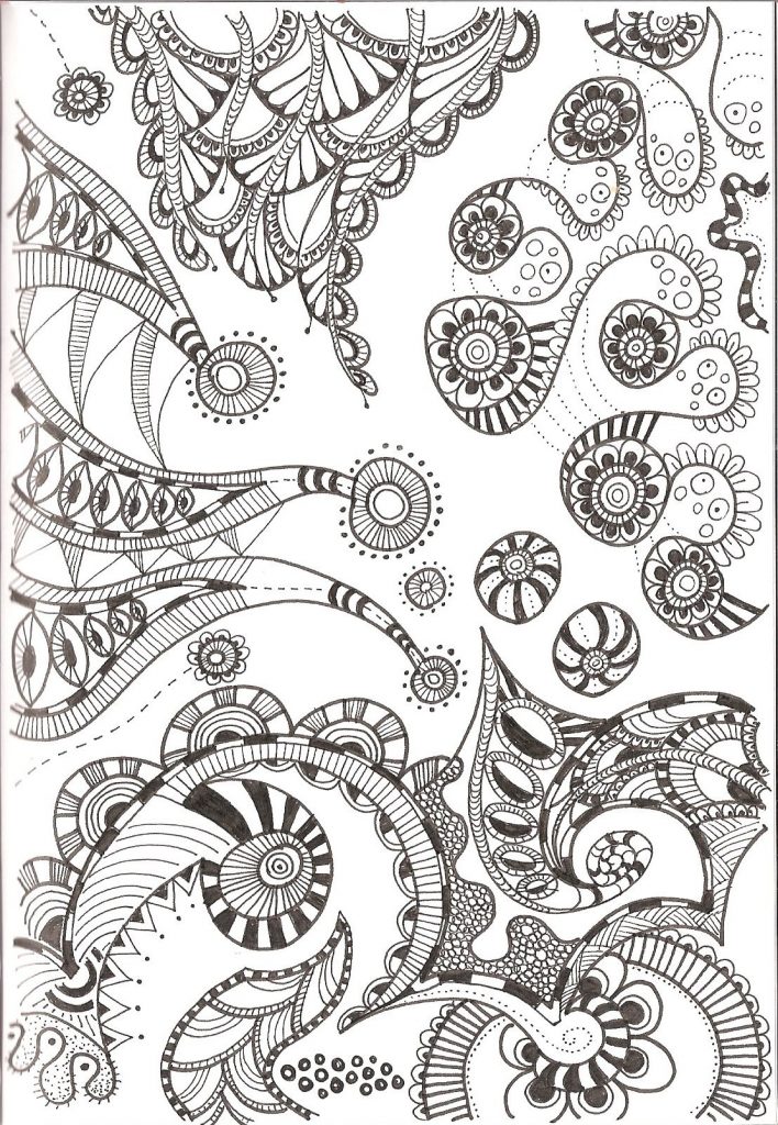 zentangle coloring pages free - photo #28