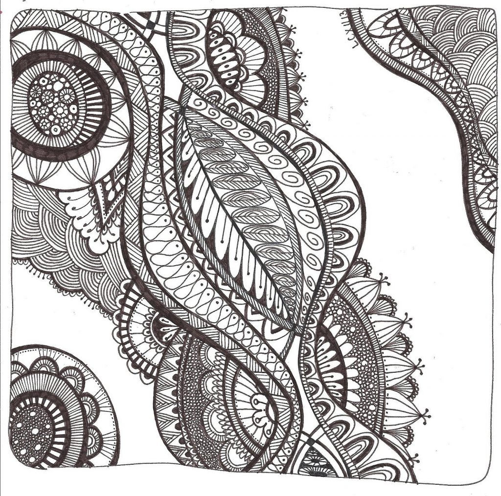 zentangle coloring pages for adults - photo #44