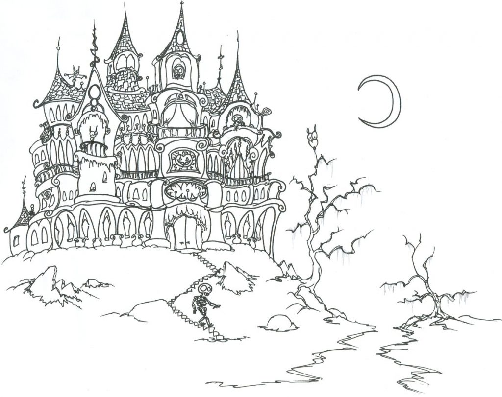 halloween coloring book pages to print - photo #14