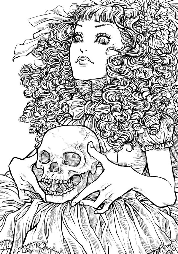 halloween coloring pages adults - photo #6