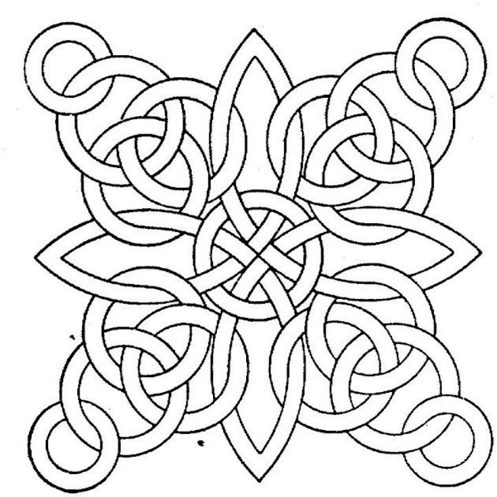 Free Printable Geometric Coloring Pages for Adults. - worldwide art