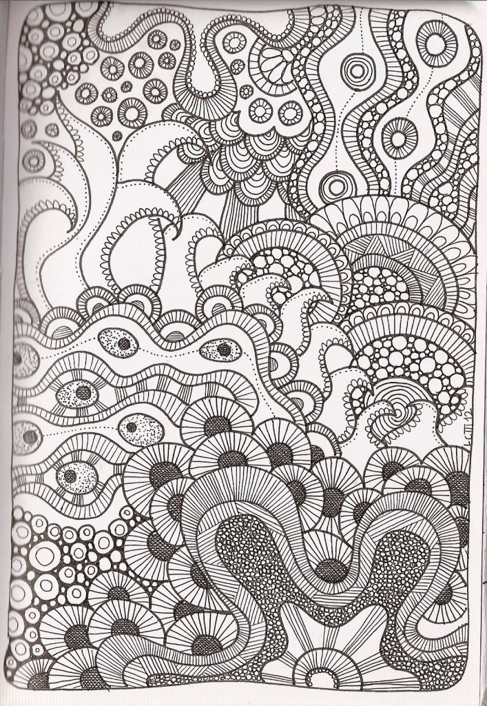 zentangle coloring pages free printable - photo #30