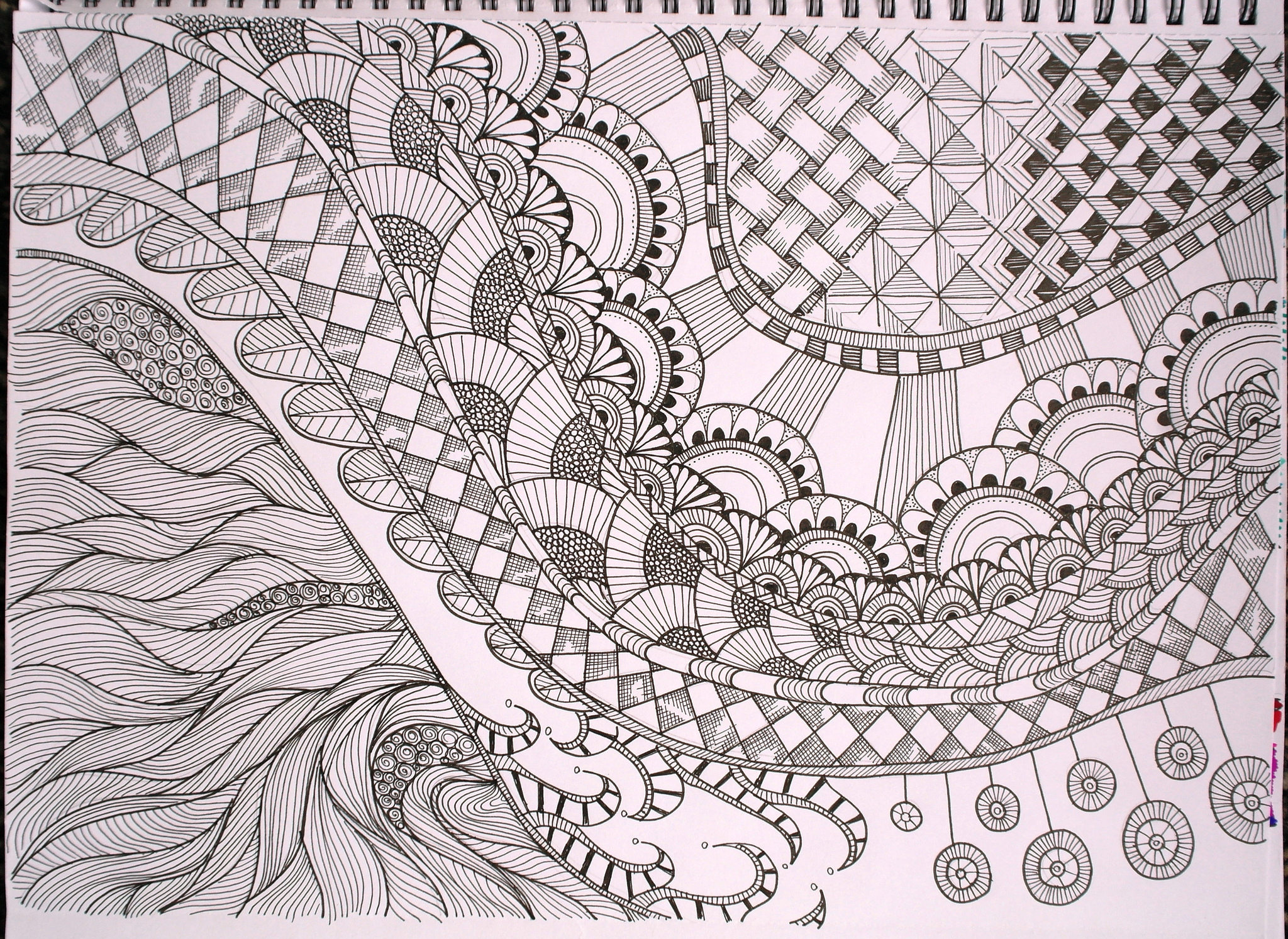 Free Printable Zentangle Coloring Pages for Adults