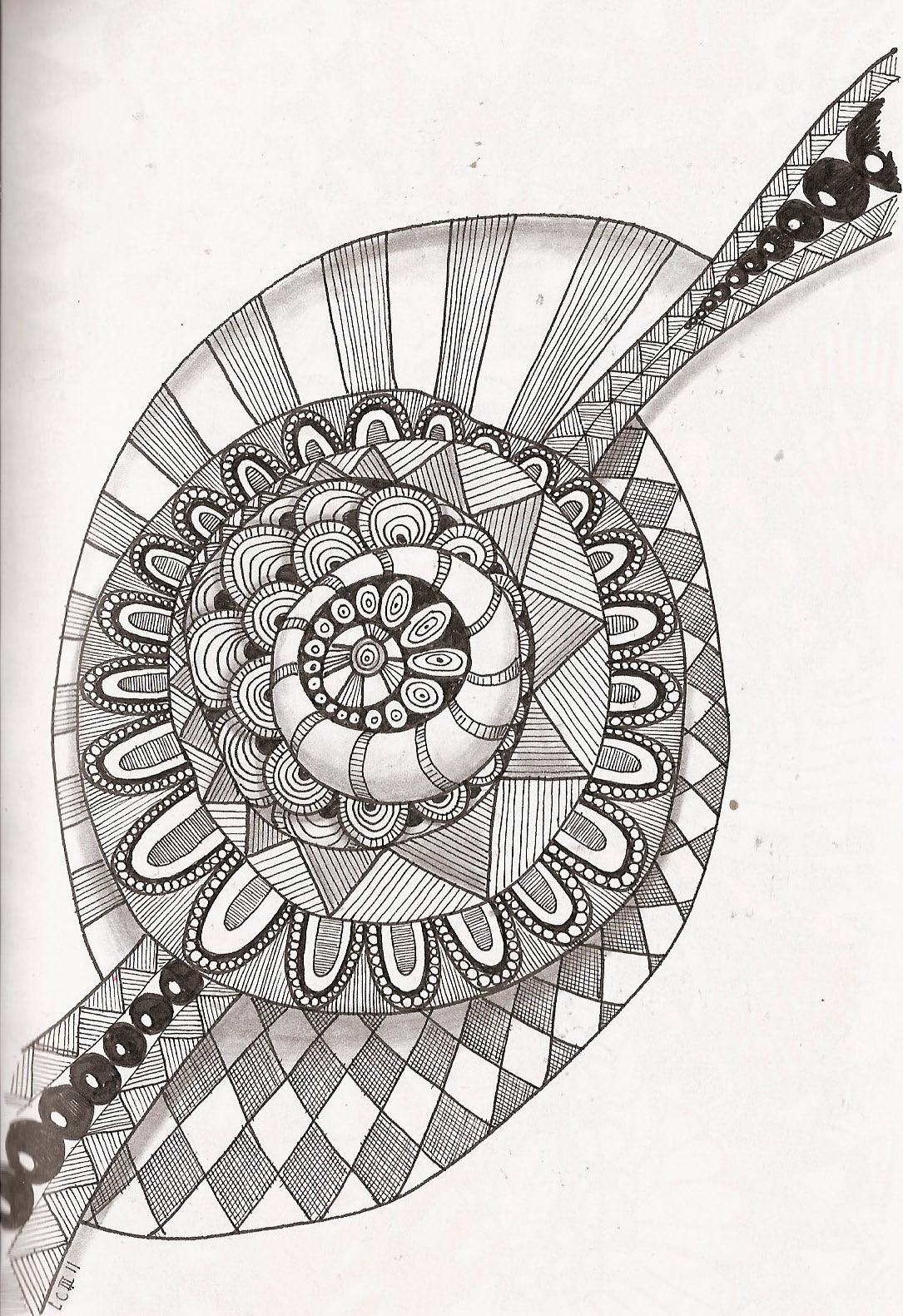 zentangle coloring pages free - photo #31