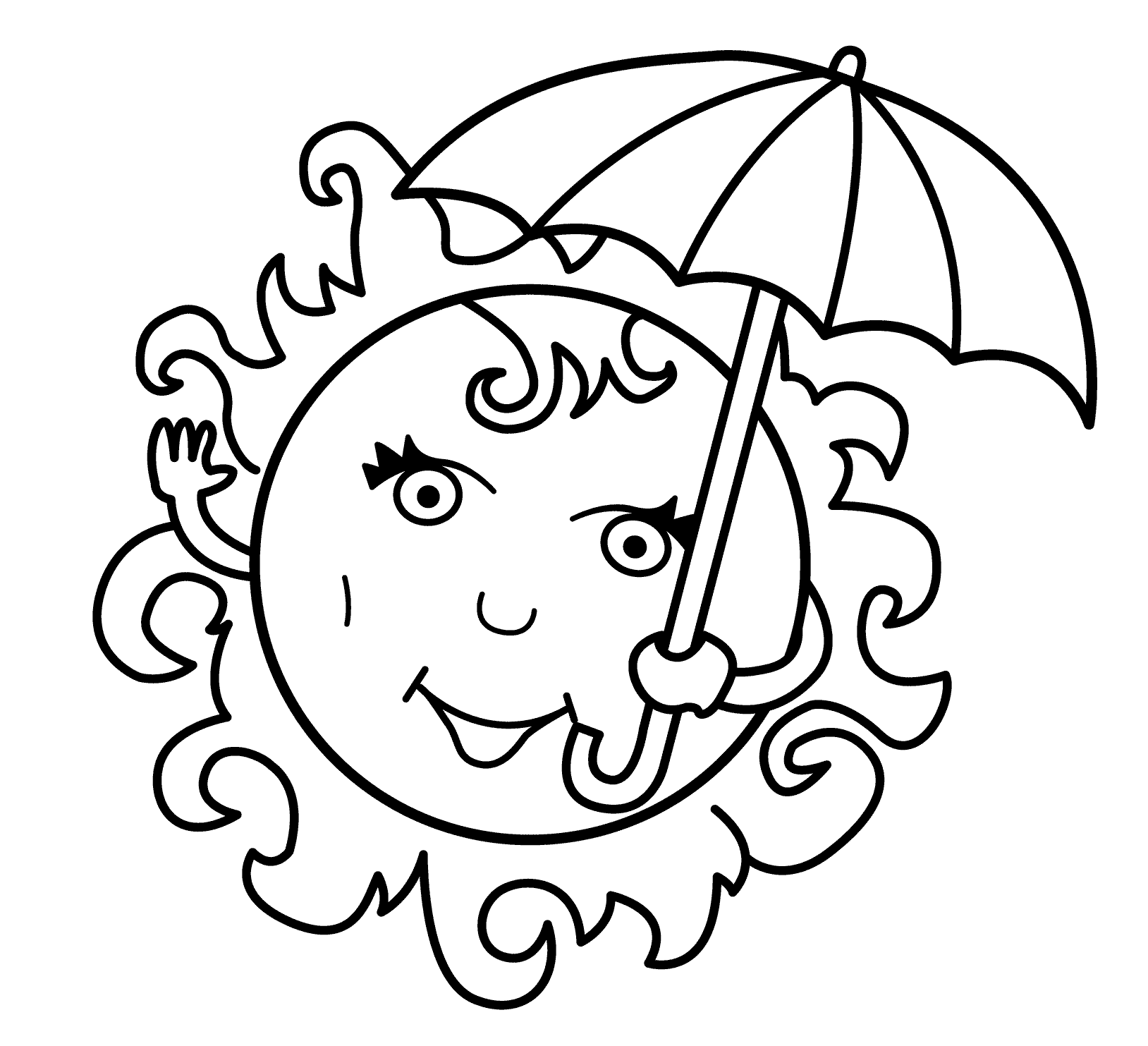 images of summer season for coloring pages - photo #29