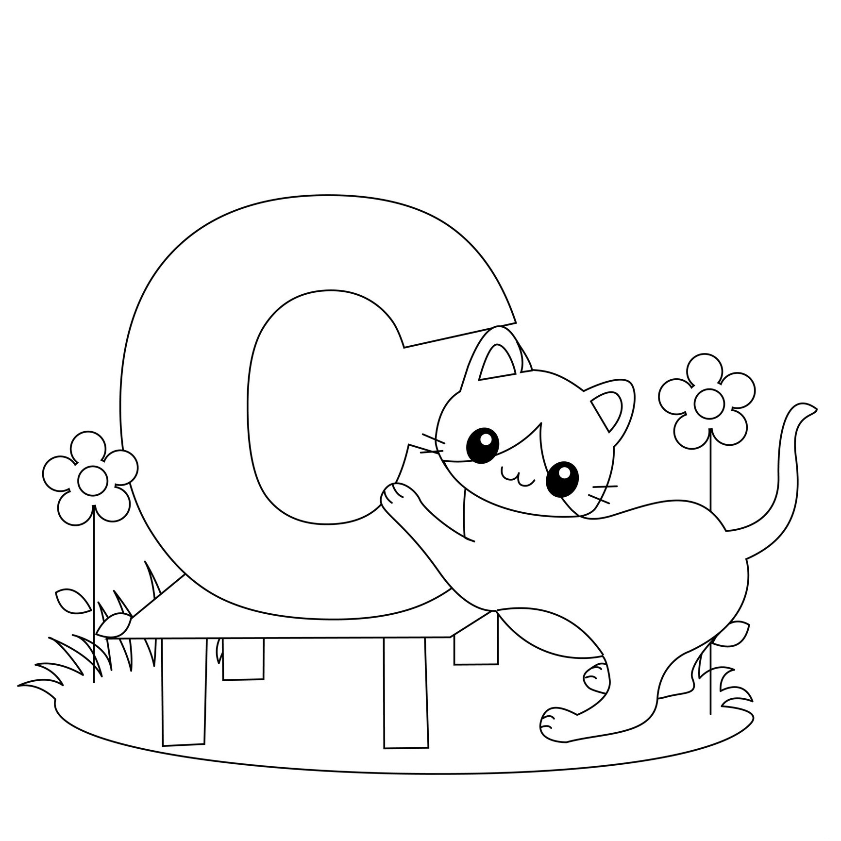 abc coloring pages for preschool - photo #19