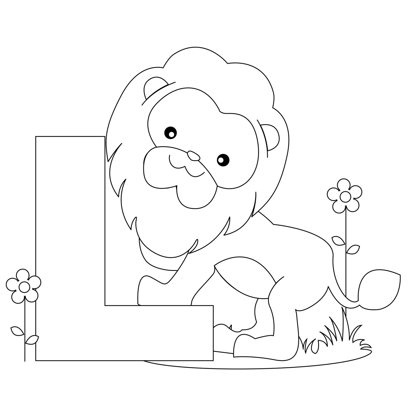 l alphabet coloring pages - photo #5