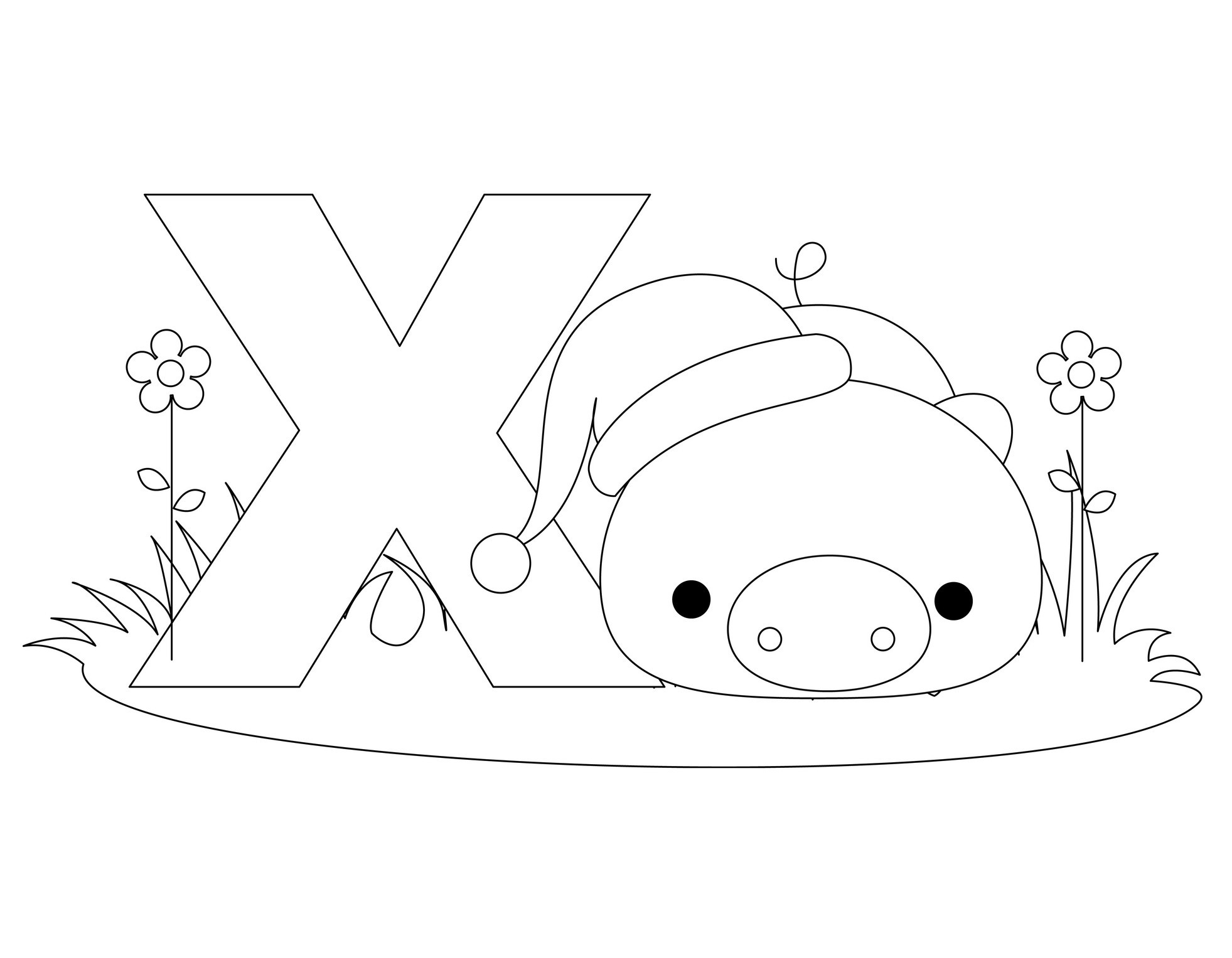 abcs coloring pages for kids - photo #20