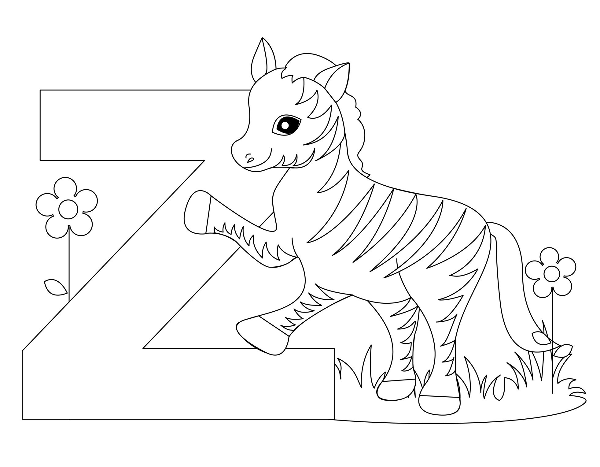 abc toddler coloring pages to print - photo #44