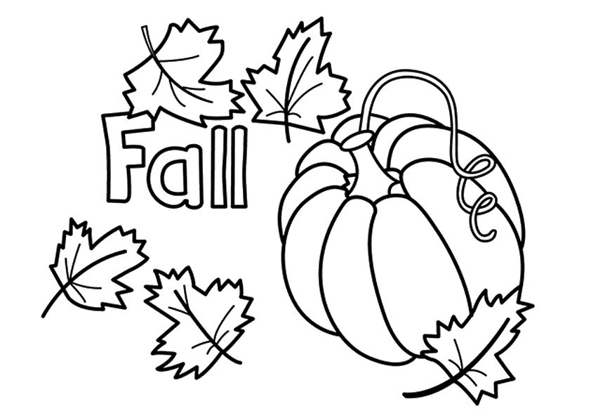 fall coloring book pages - photo #9