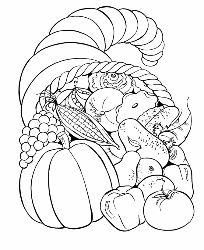 Autumn Pumpkins Coloring Page Image