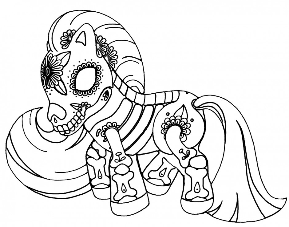 day of the dead skeleton coloring pages - photo #14