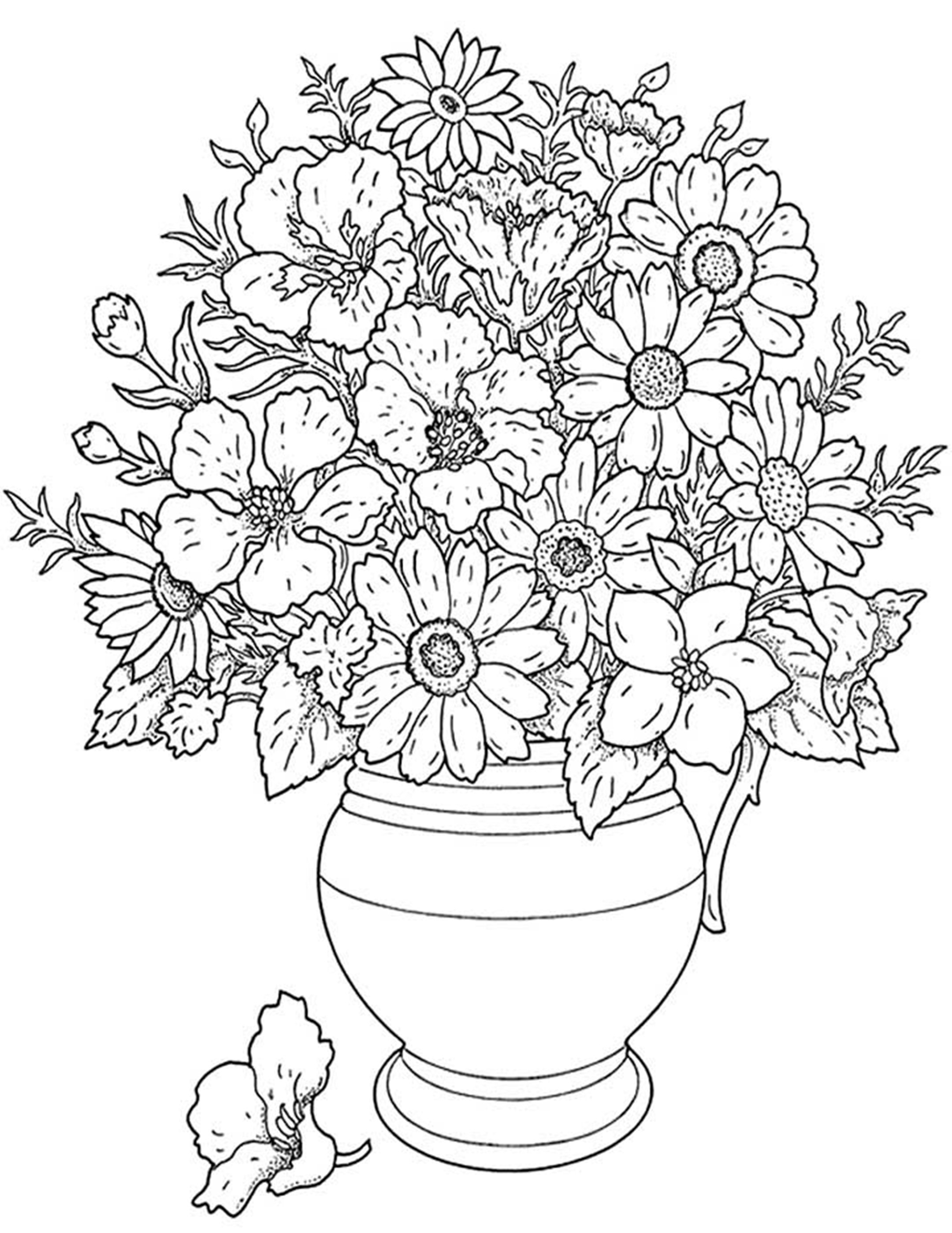 Free Printable Flower Pictures To Color