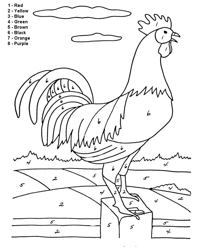 Free Printable Color by Number Coloring Pages - Best Coloring Pages For