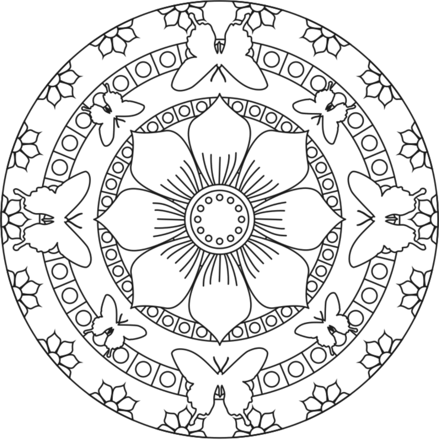 mandala online coloring pages - photo #7