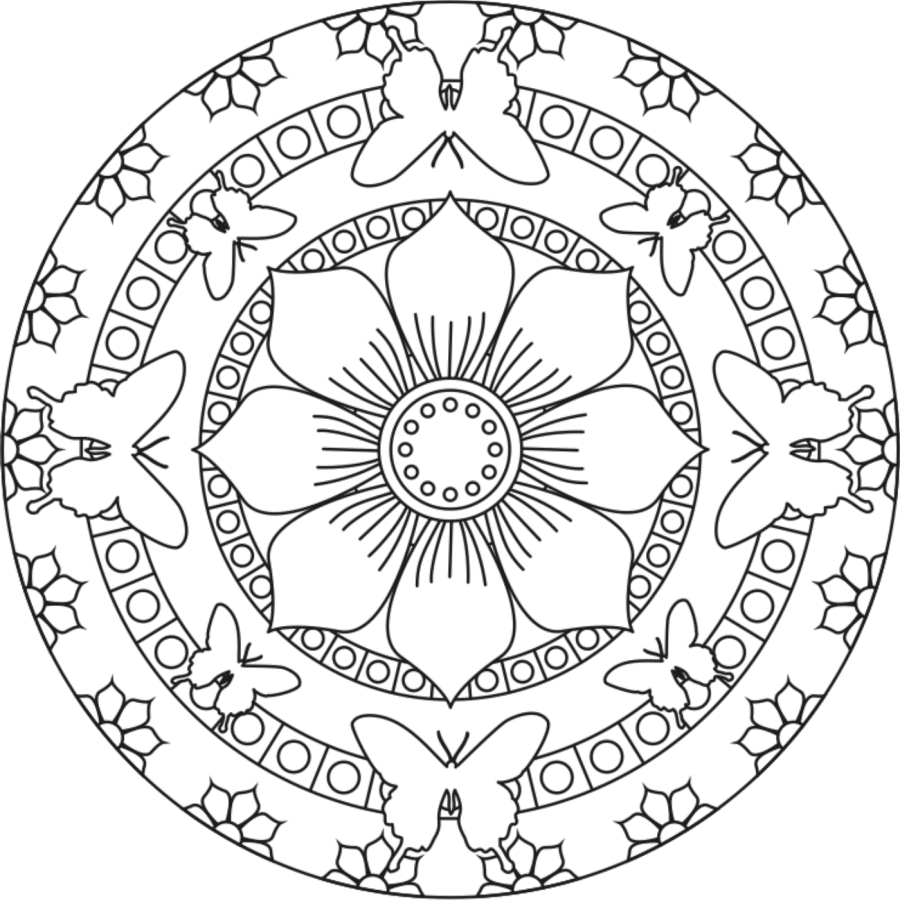 mandala printable coloring pages - photo #15