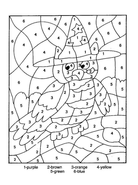 halloween coloring pages by numbers for teenagers - photo #6