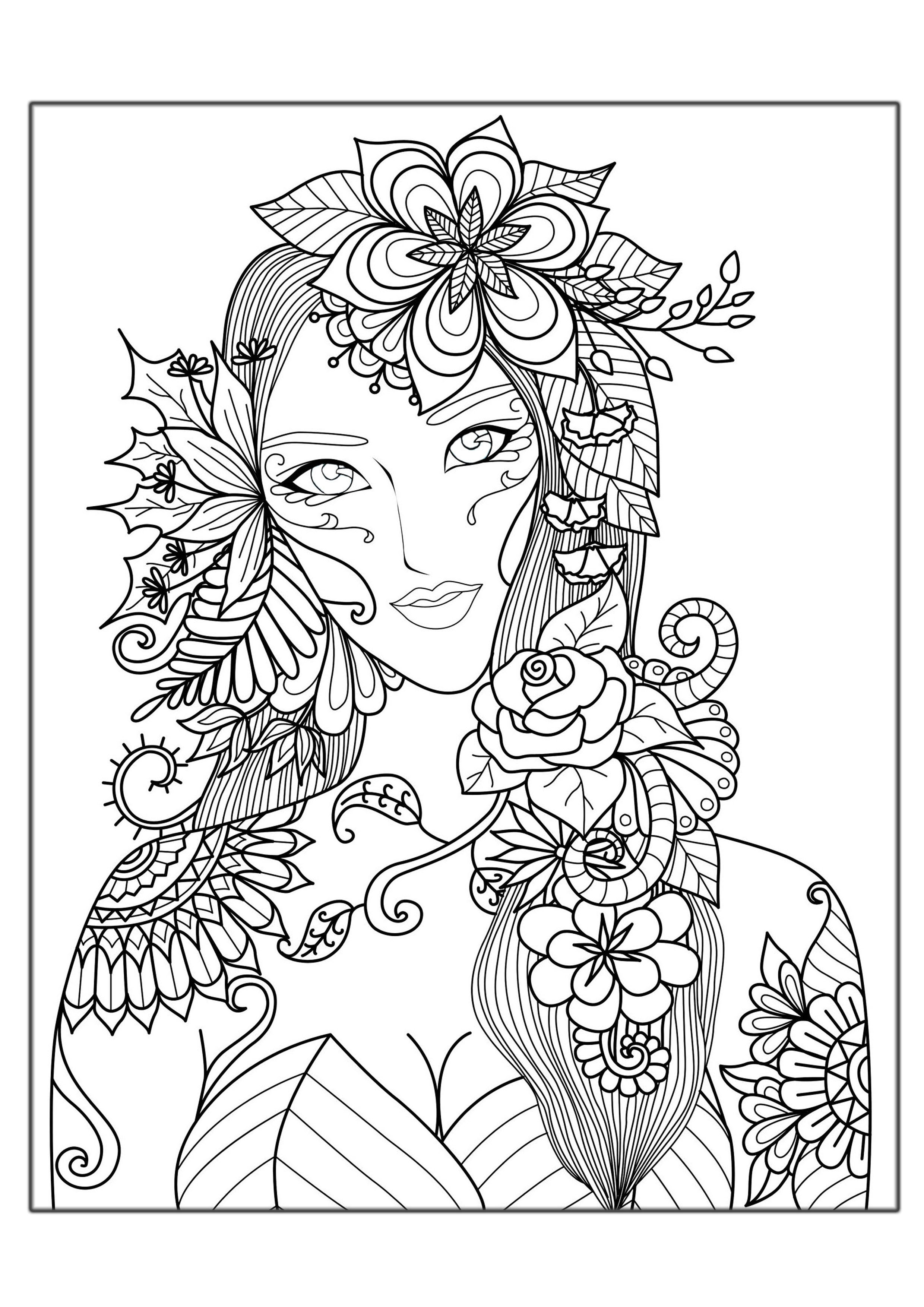 Where do you find coloring pages for adults?