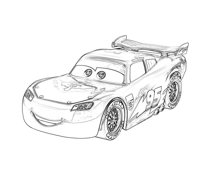 Free Printable Lightning McQueen Coloring Pages for Kids