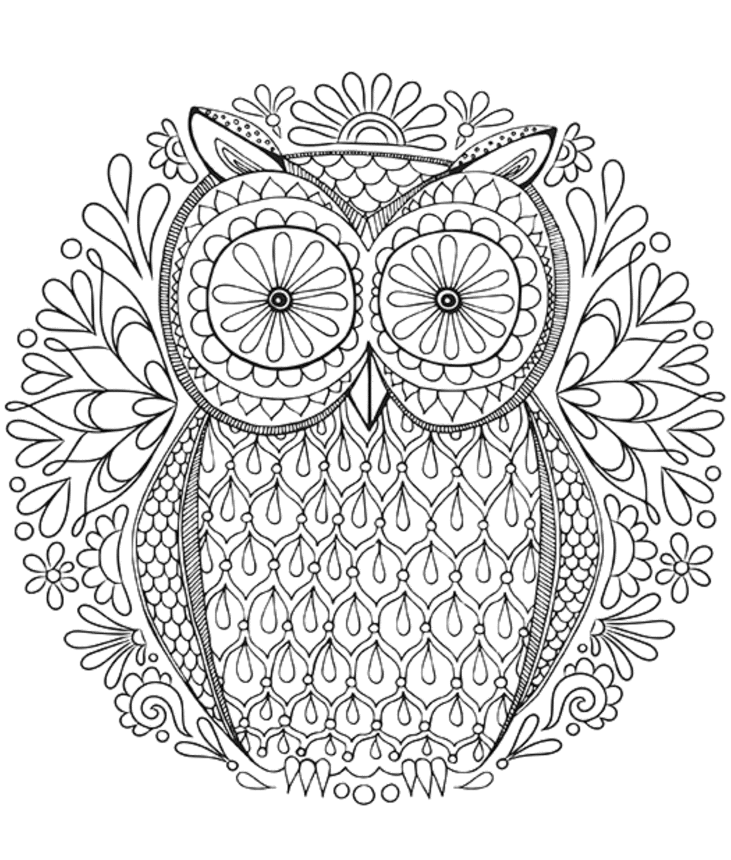 difficult fall coloring pages - photo #41