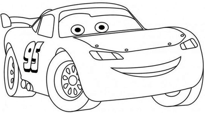 Free Printable Lightning McQueen Coloring Pages for Kids