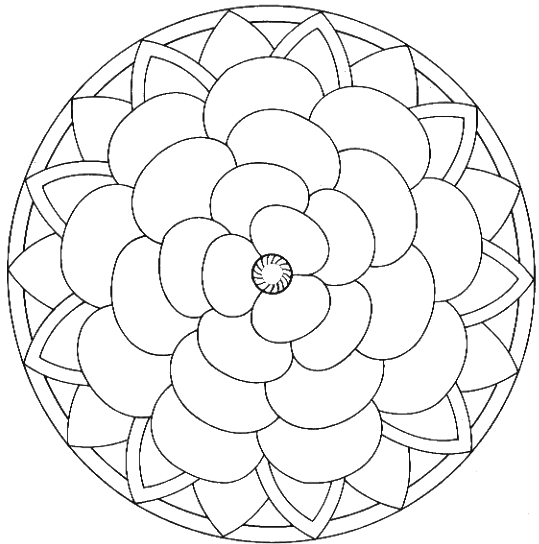 mandalas coloring pages for kids printable - photo #28