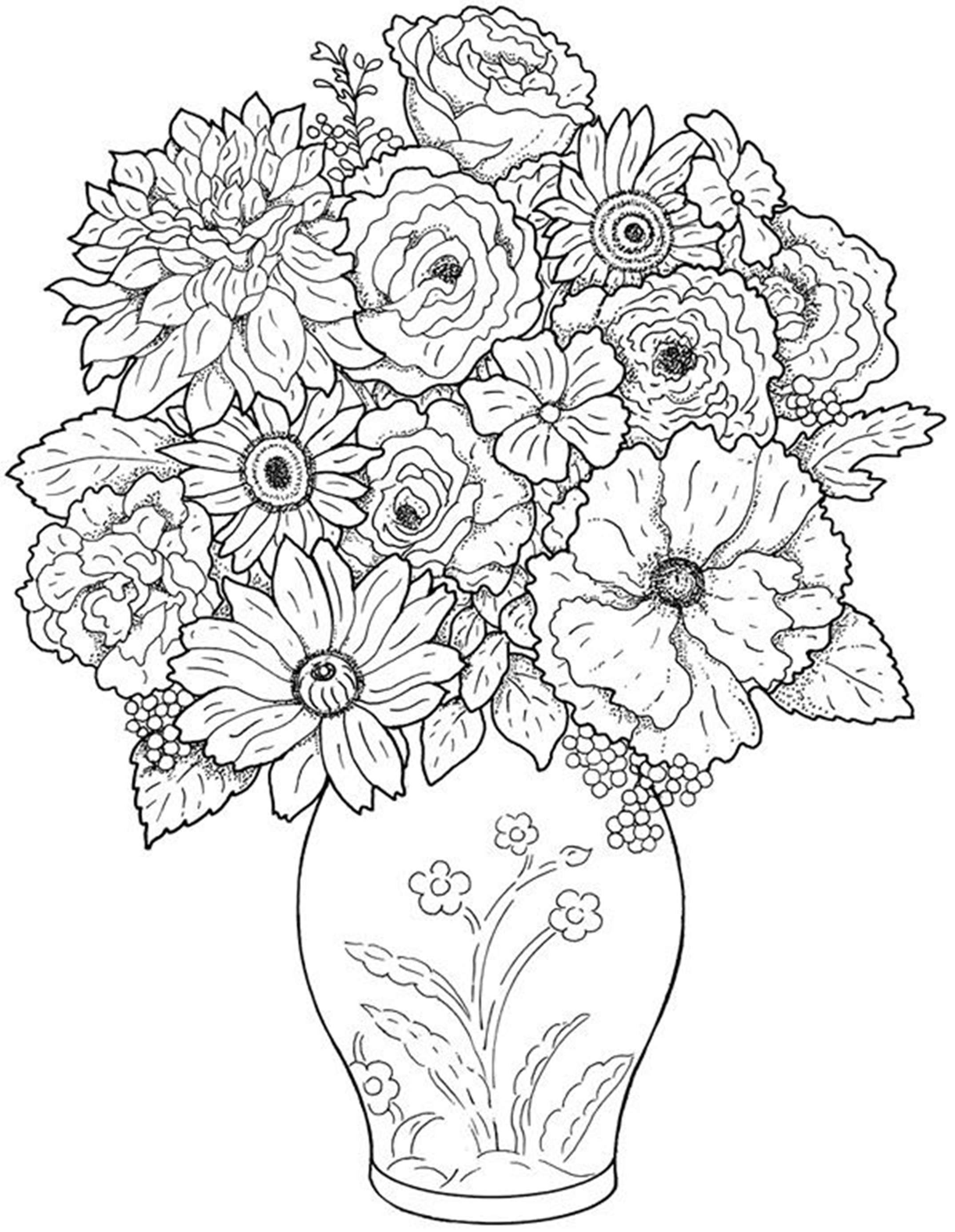 Free Printable Flower Coloring Pages For Kids Best Coloring Pages For Kids