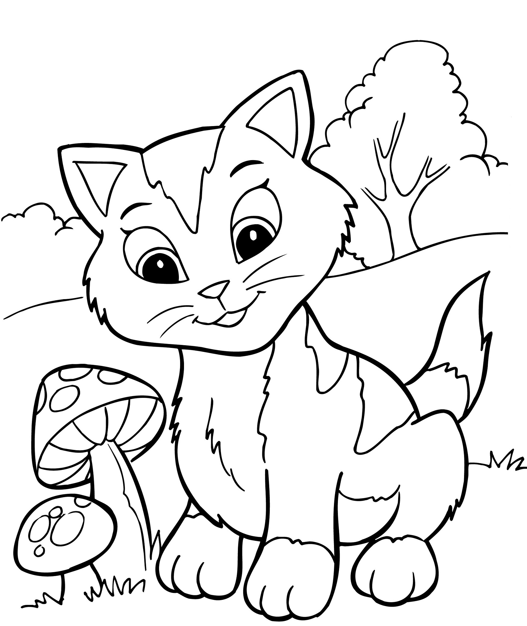 kitten coloring pages