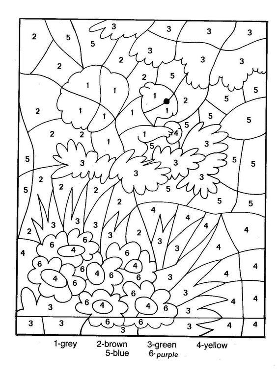 Free Printable Color By Number Coloring Pages Best Coloring Pages For