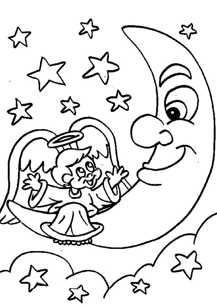 Free Printable Moon Coloring Pages for Kids   Best ...
