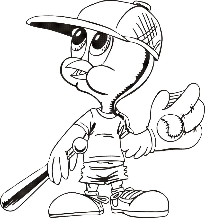 Free Printable Baseball Coloring Pages for Kids - Best Coloring Pages