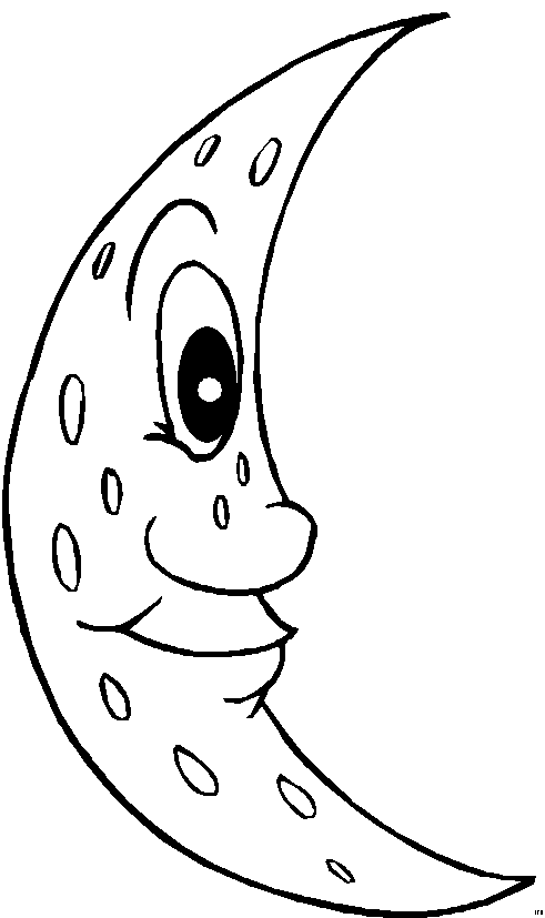 moon coloring pages for children - photo #26