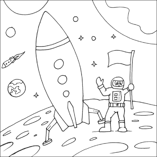 Free Printable Moon Coloring Pages for Kids - Best Coloring Pages For Kids