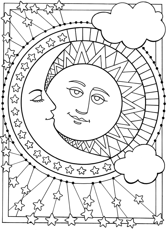 quotes about the moon coloring pages - photo #46