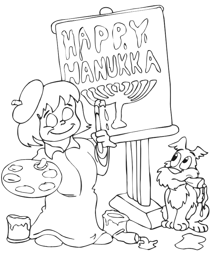 Free Printable Hanukkah Coloring Pages for Kids - Best Coloring Pages