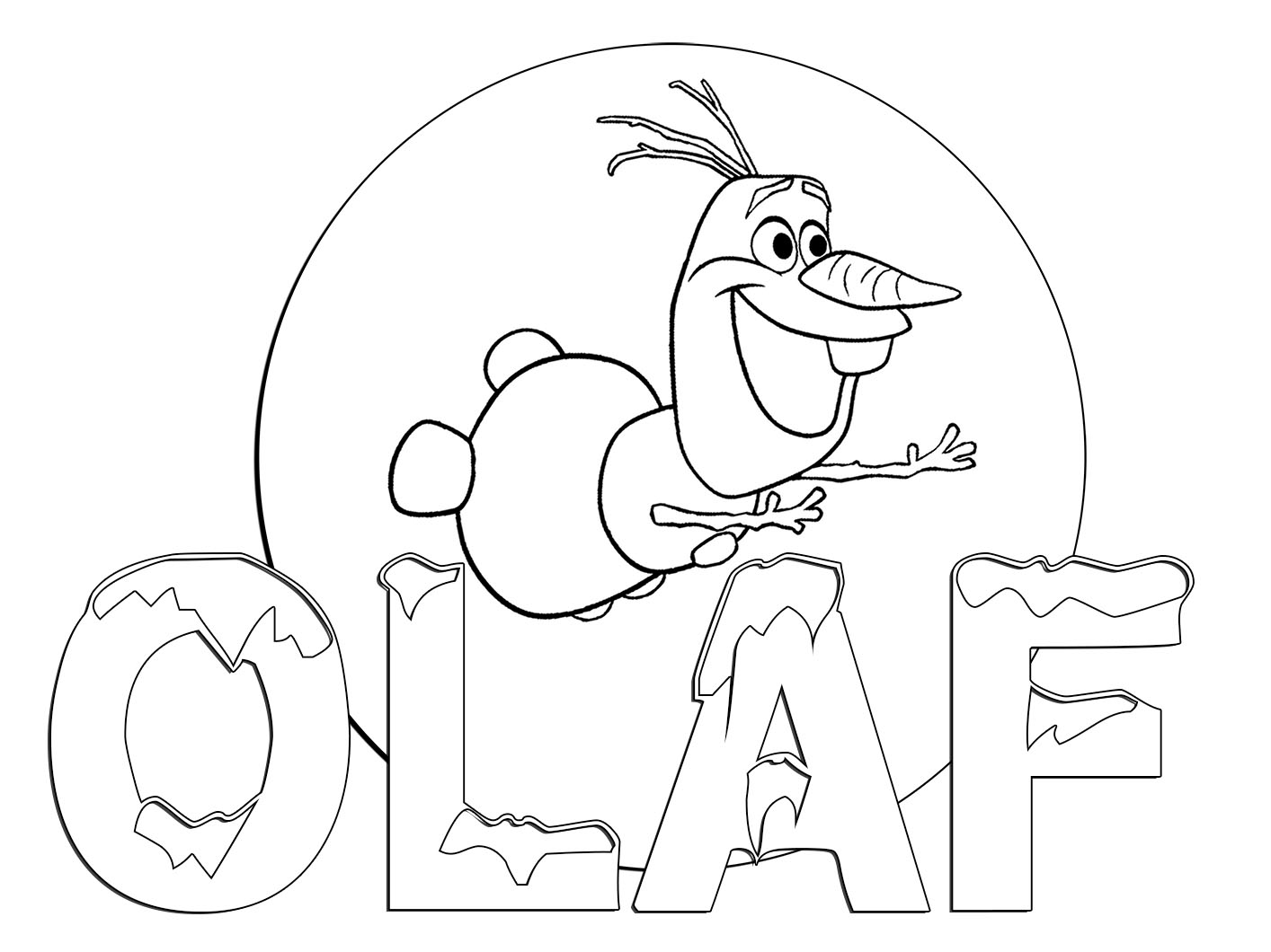 olaf coloring pages printable - photo #4