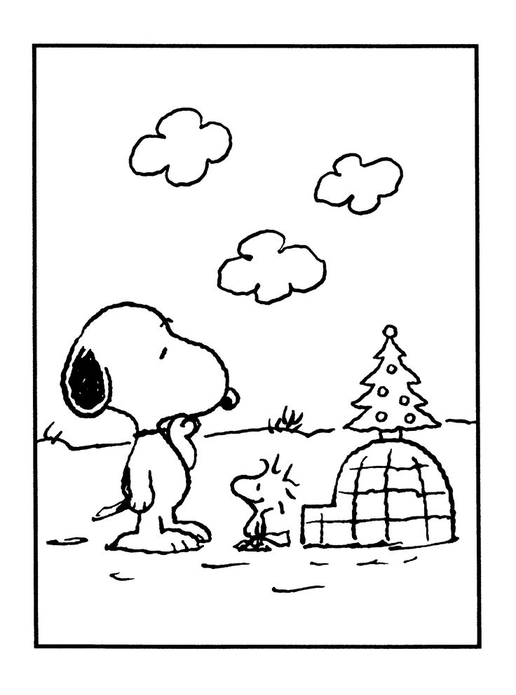 Free Printable Charlie Brown Christmas Coloring Pages For