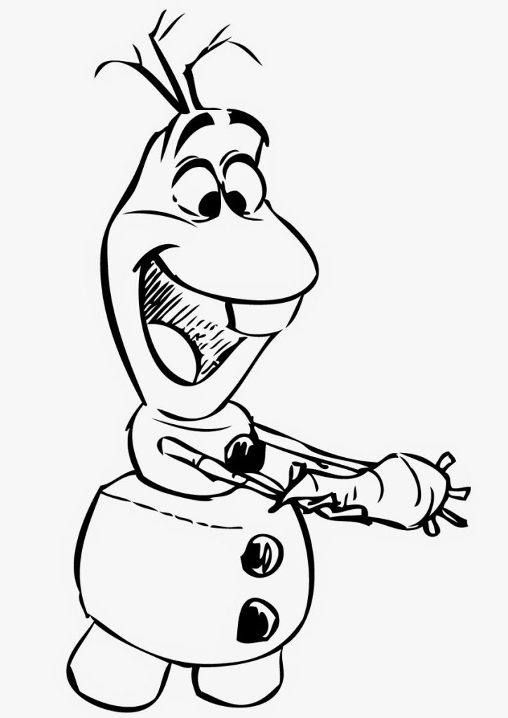 olaf coloring pages in summer - photo #28