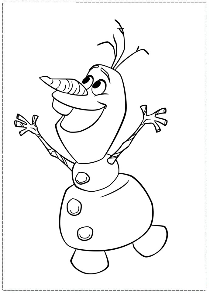 olaf coloring pages in summer - photo #8
