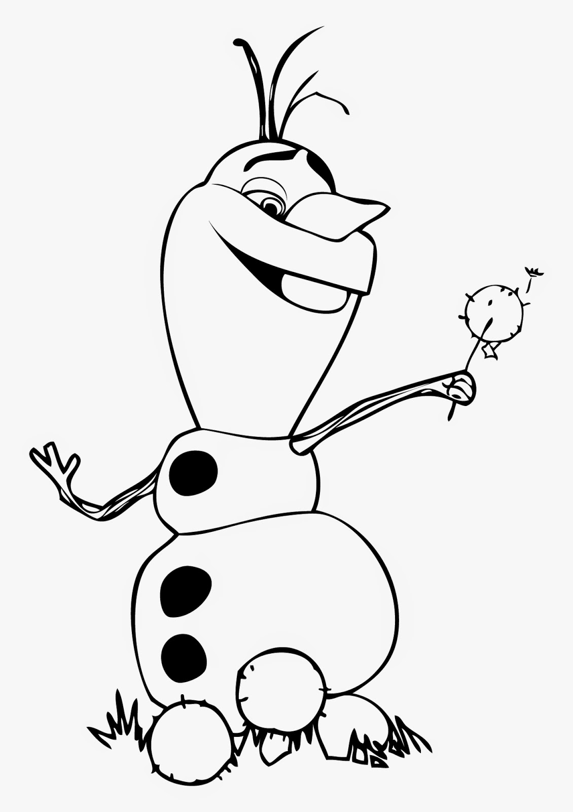 olaf coloring pages images - photo #25