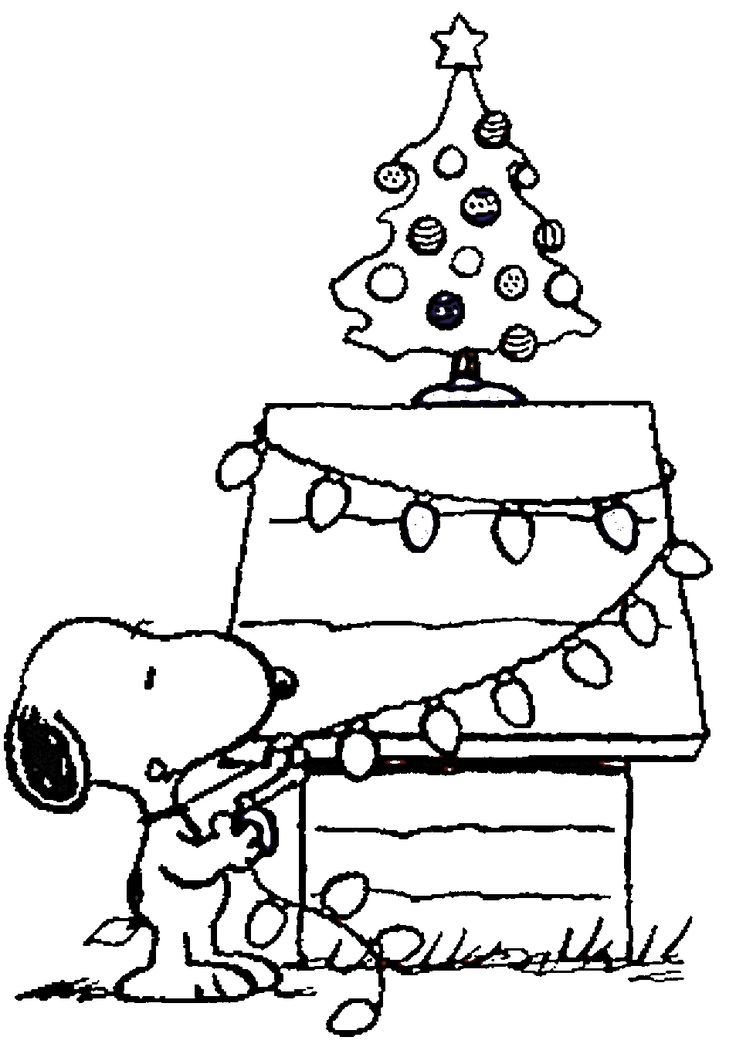 Free Printable Charlie Brown Christmas Coloring Pages For