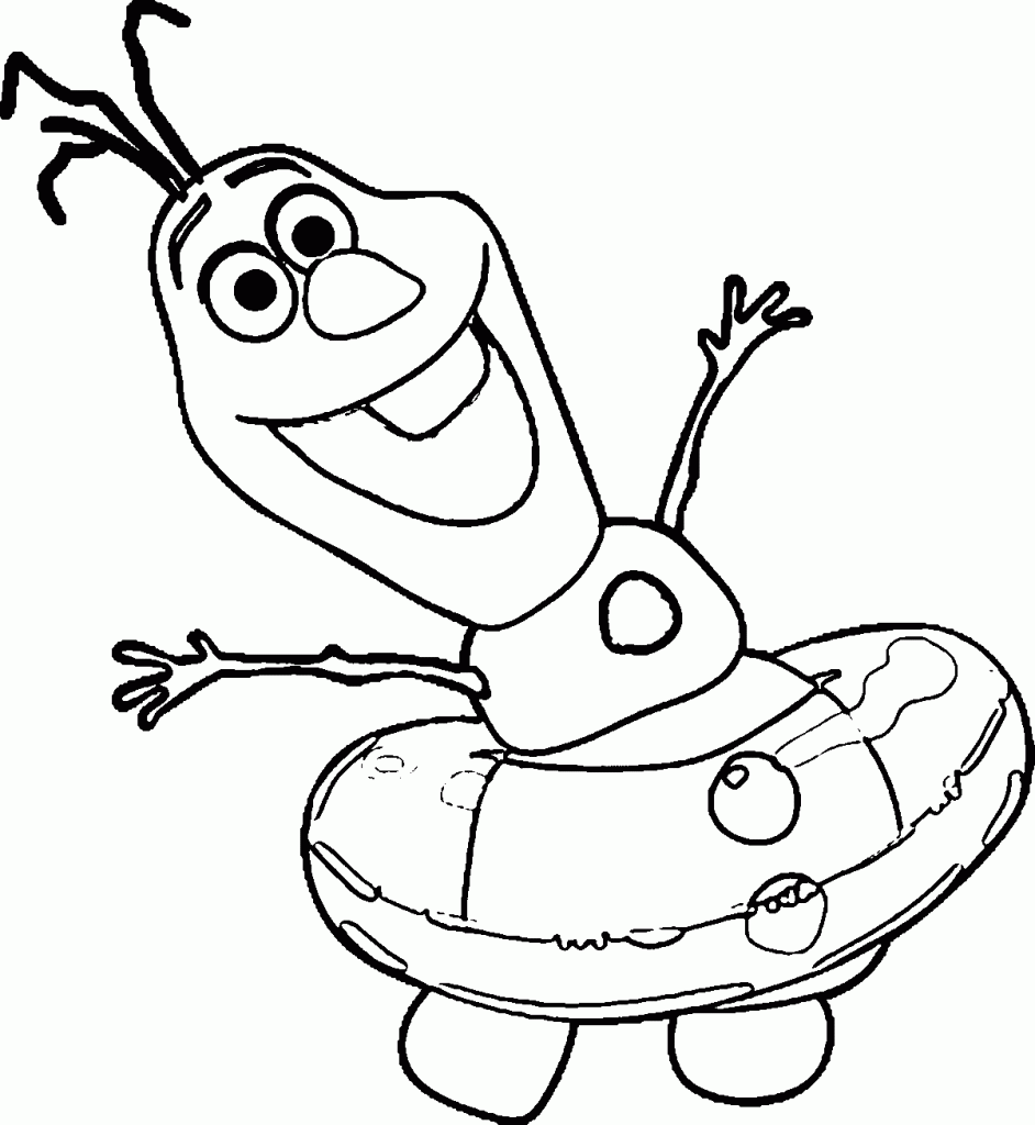 Summer Olaf Coloring Pages 942x1024